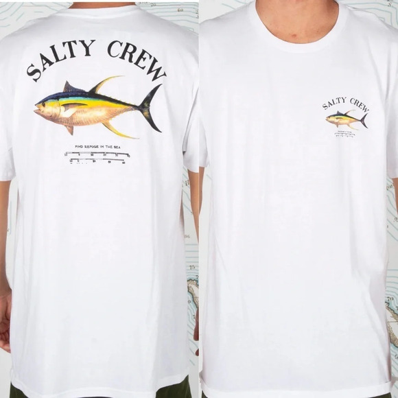 Salty Crew Ahi Mount White S/S Standard Tee XL - Picture 1 of 4